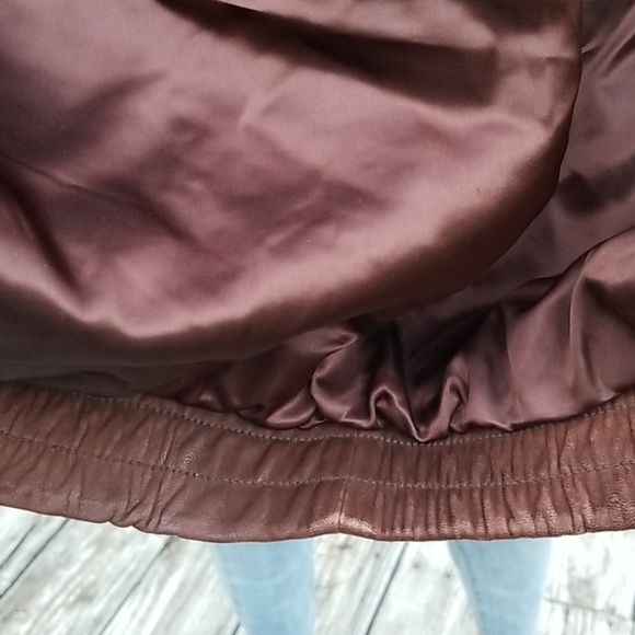 VINTAGE Banana Republic Leather Coat - Picture 12 of 15
